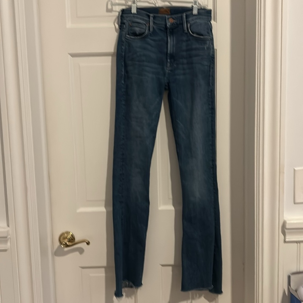 MOTHER Hustler Step Fray Jeans High Rise - Picture 6 of 8
